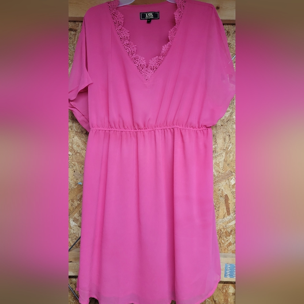 Lucky & Blessed Dress large pink